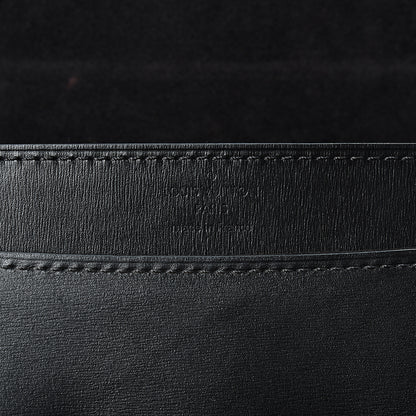 Louis Vuitton Calfskin Chain Louise MM Black 5 of 9