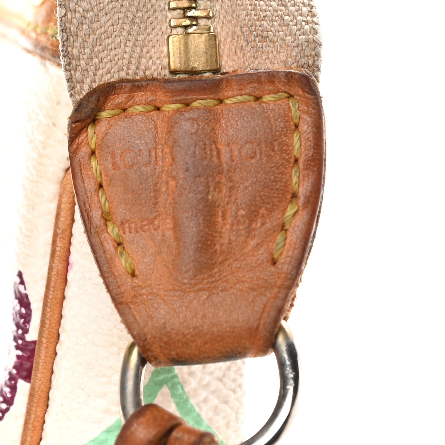 Monogram Multicolor Pochette Accessories White