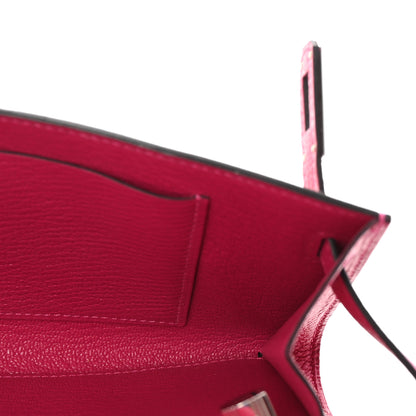 Hermes Chevre Mysore Kelly Wallet To Go Rose Mexico 4 of 8