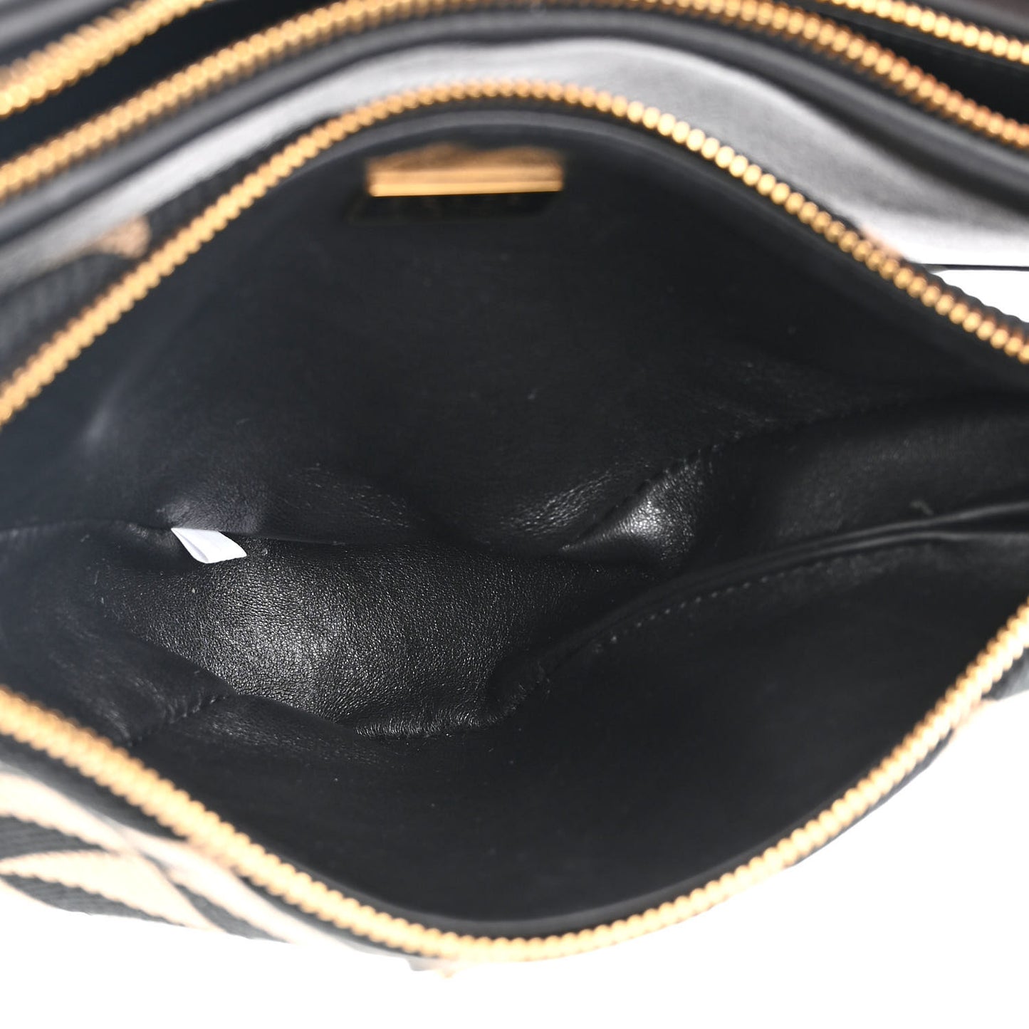 Jacquard Calfskin Triangolo Symbole Embroidered Mini Triangle Double Bag Black Corda