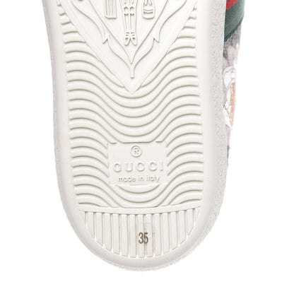 Gucci GG Supreme Monogram Flora Web Womens Ace Sneakers 35 Beige Multicolor Rosso 9 of 9