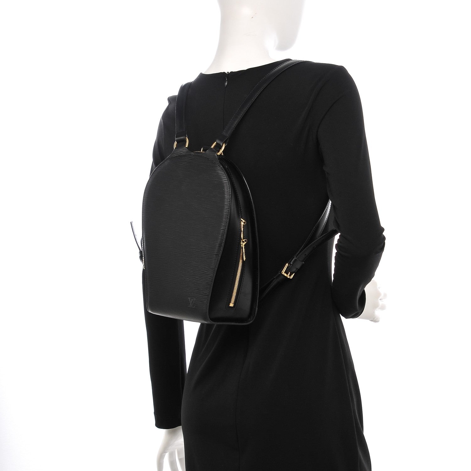 Louis Vuitton Epi Mabillon Backpack Black 2 of 6