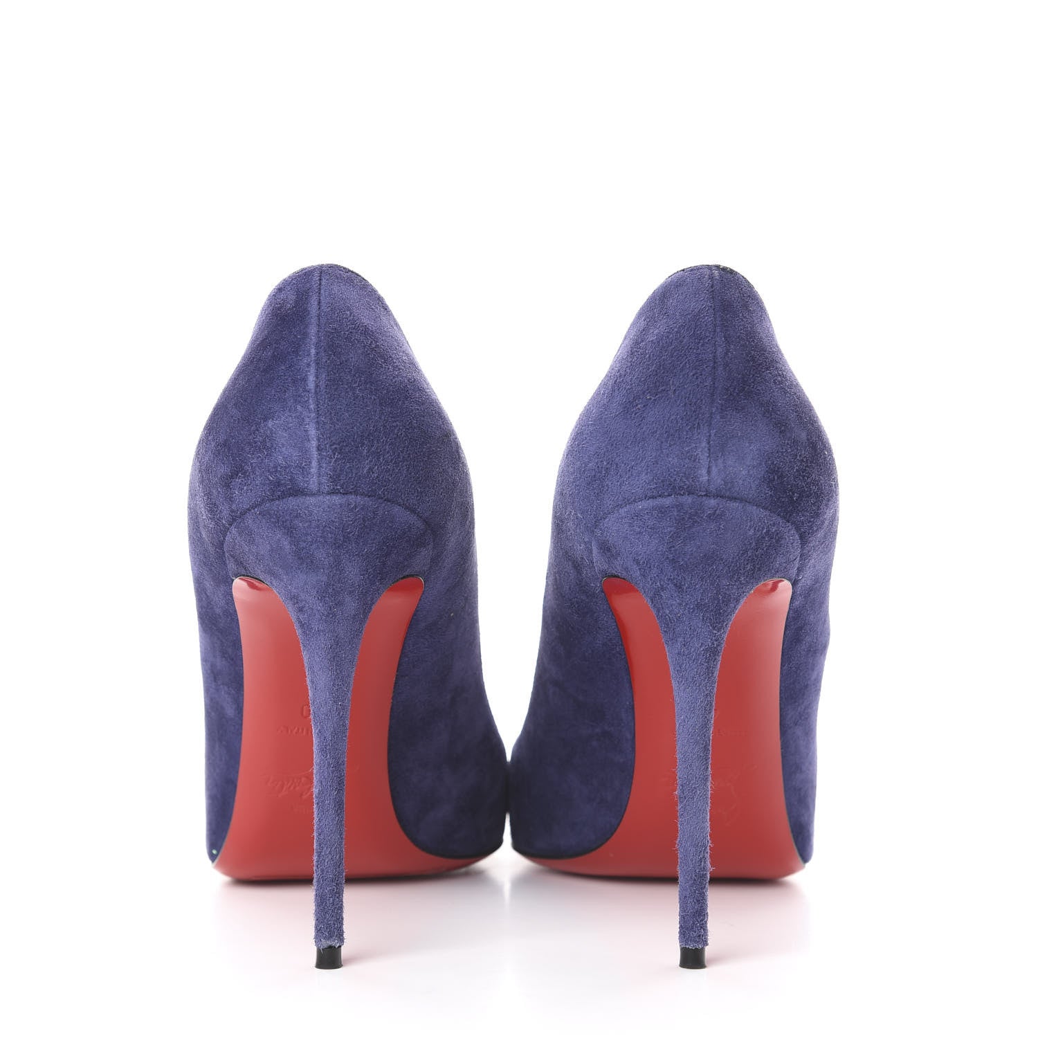 Christian Louboutin Veau Velours Pigalle Follies 100 Pumps 40 China Blue 5 of 10