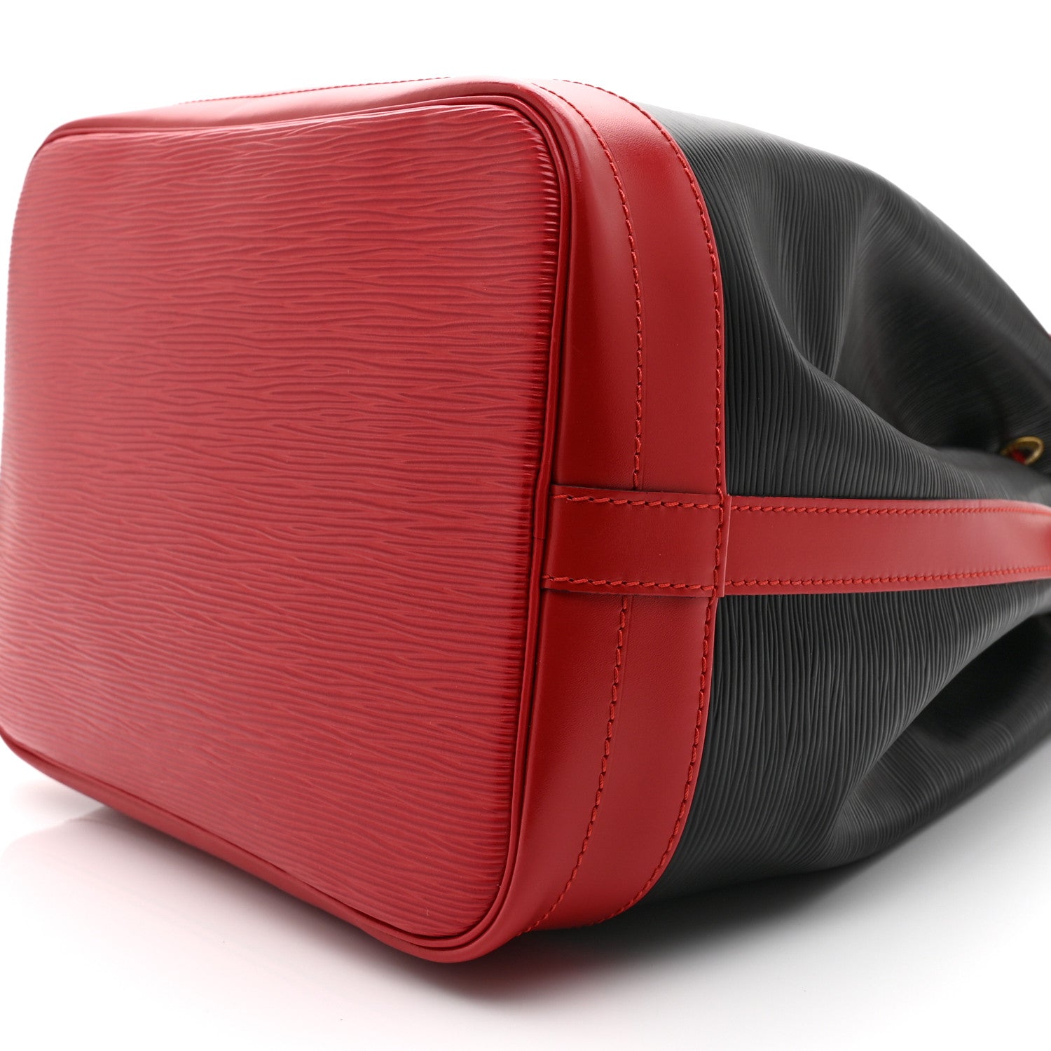 Louis Vuitton Epi Bi-Color Noe Castillan Red Black 7 of 10