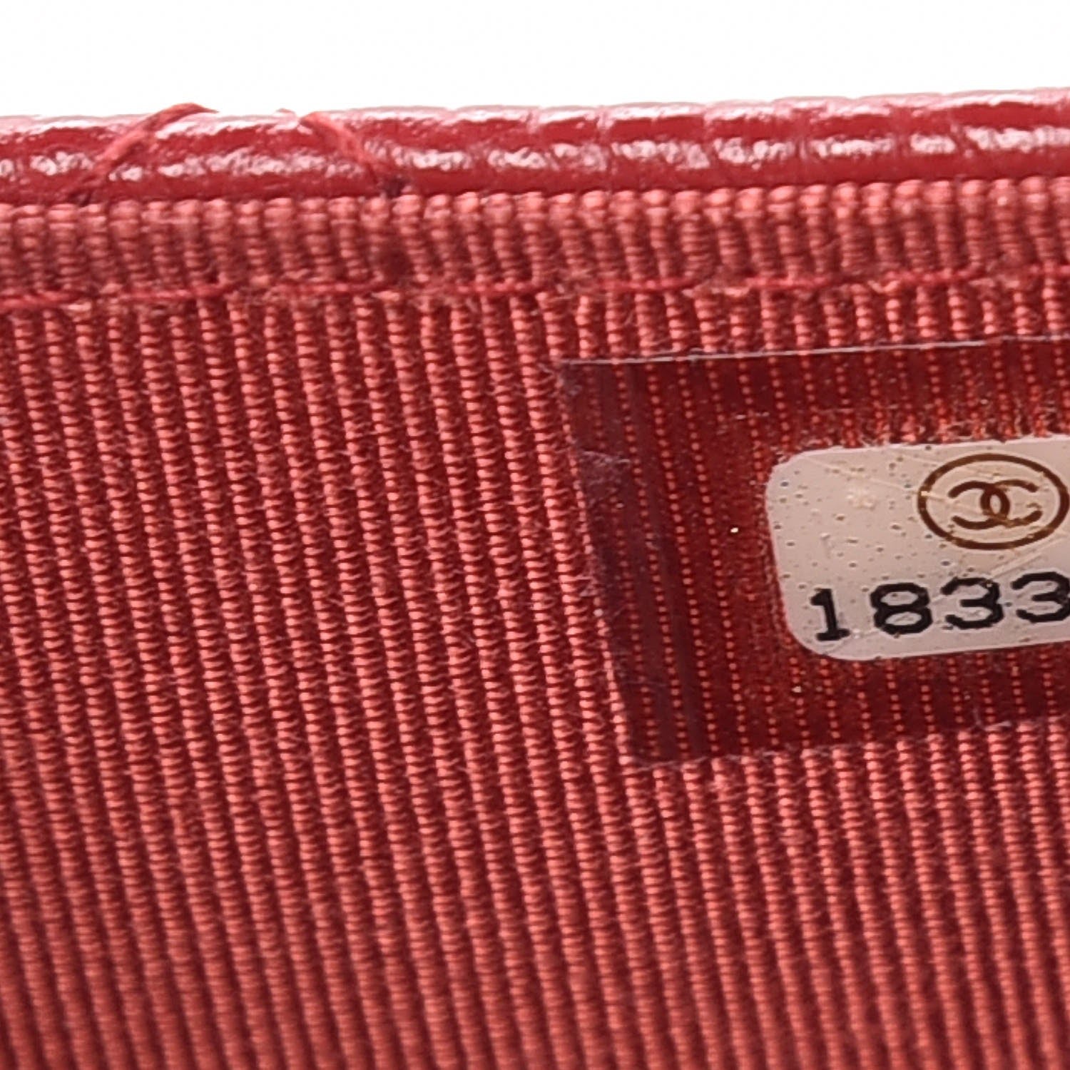 Chanel Caviar Quilted Wallet on Chain WOC Red 8 of 9