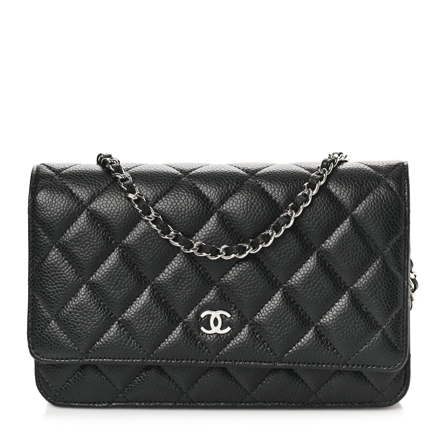 Chanel Caviar Quilted Wallet on Chain WOC Black 1 of 9