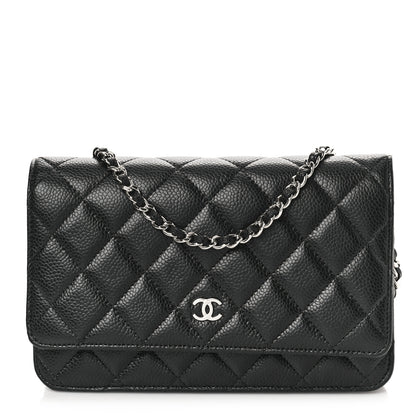 Chanel Caviar Quilted Wallet on Chain WOC Black 1 of 9