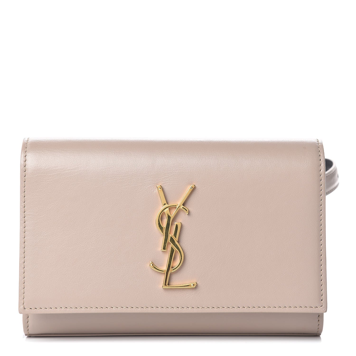 Saint Laurent Smooth Calfskin Monogram Kate Belt Bag Beige 1 of 10