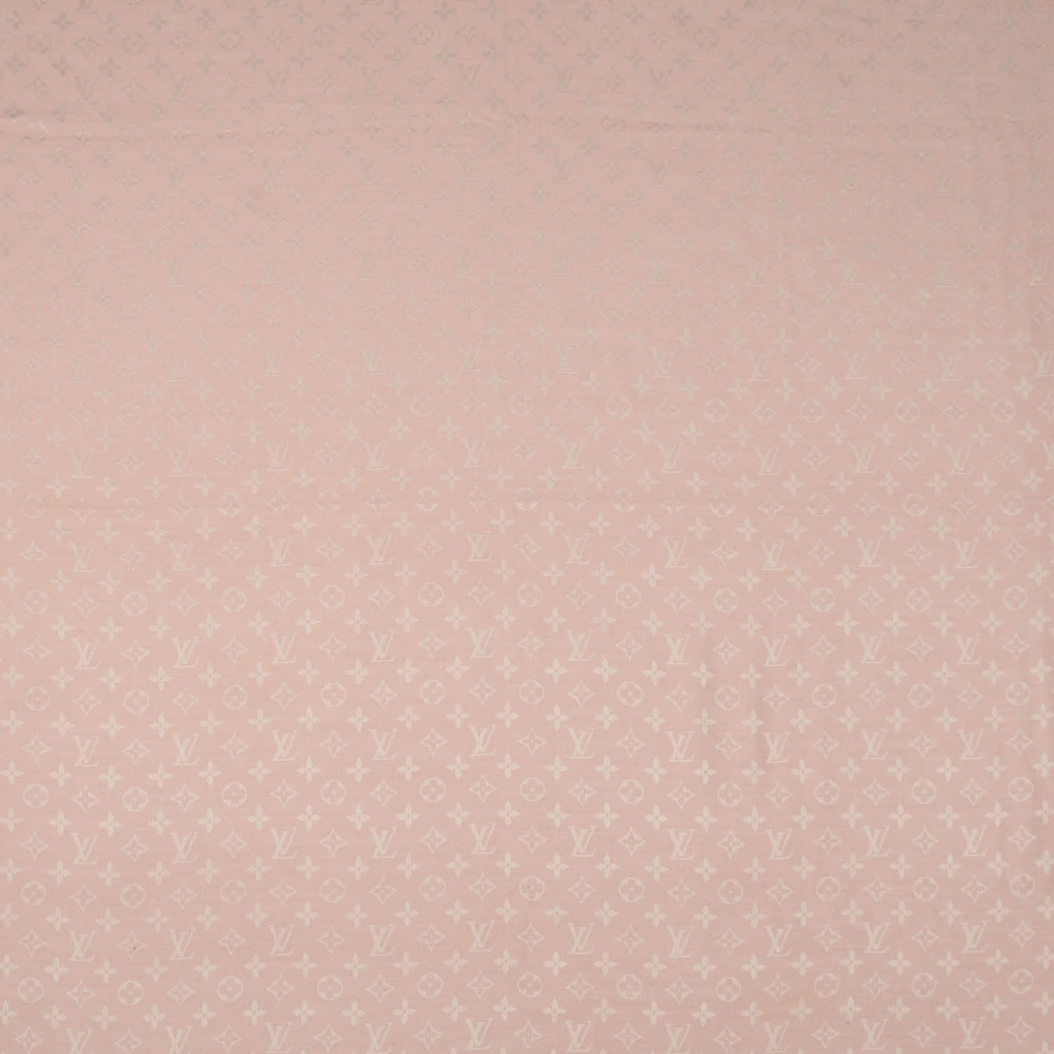 Louis Vuitton Silk Wool Monogram Denim Shawl Rose 1 of 5