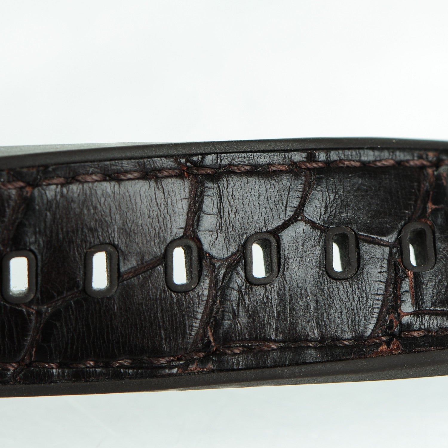 Louis Vuitton Stainless Steel Alligator 41mm Tambour GMT Automatic Watch Brown 8 of 12