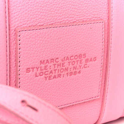 Marc Jacobs Grained Calfskin Medium The Tote Bag Fluro Candy Pink 8 of 11