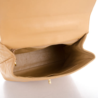 Chanel Lambskin Flap Shoulder Bag Beige 5 of 8