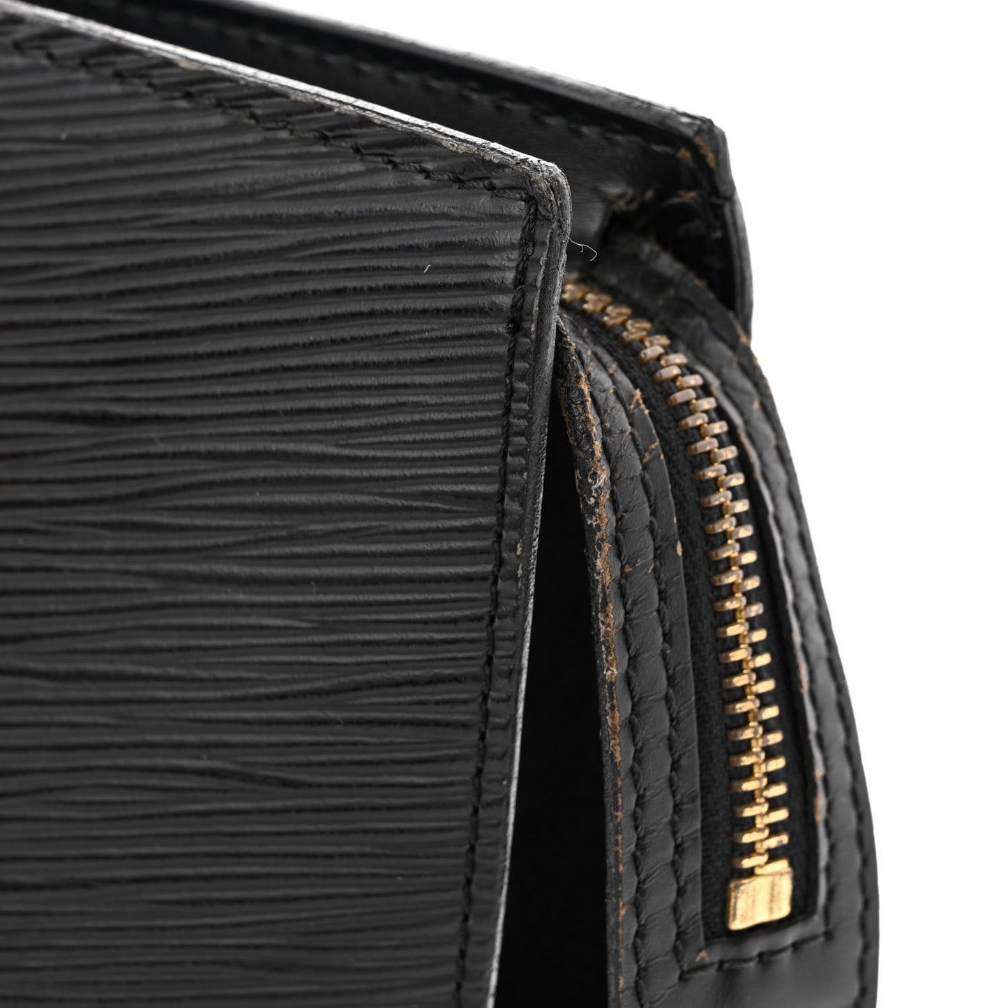 Epi Saint Jacques PM Long Straps Black