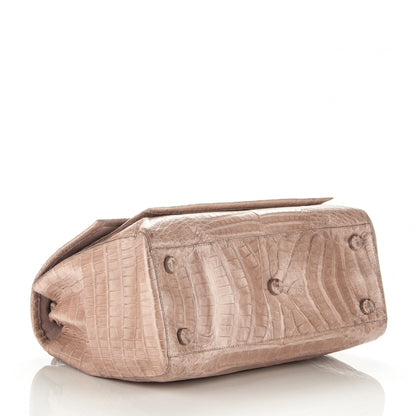 Nancy Gonzalez Crocodile Chain Flap Bag Nude Matte 4 of 11