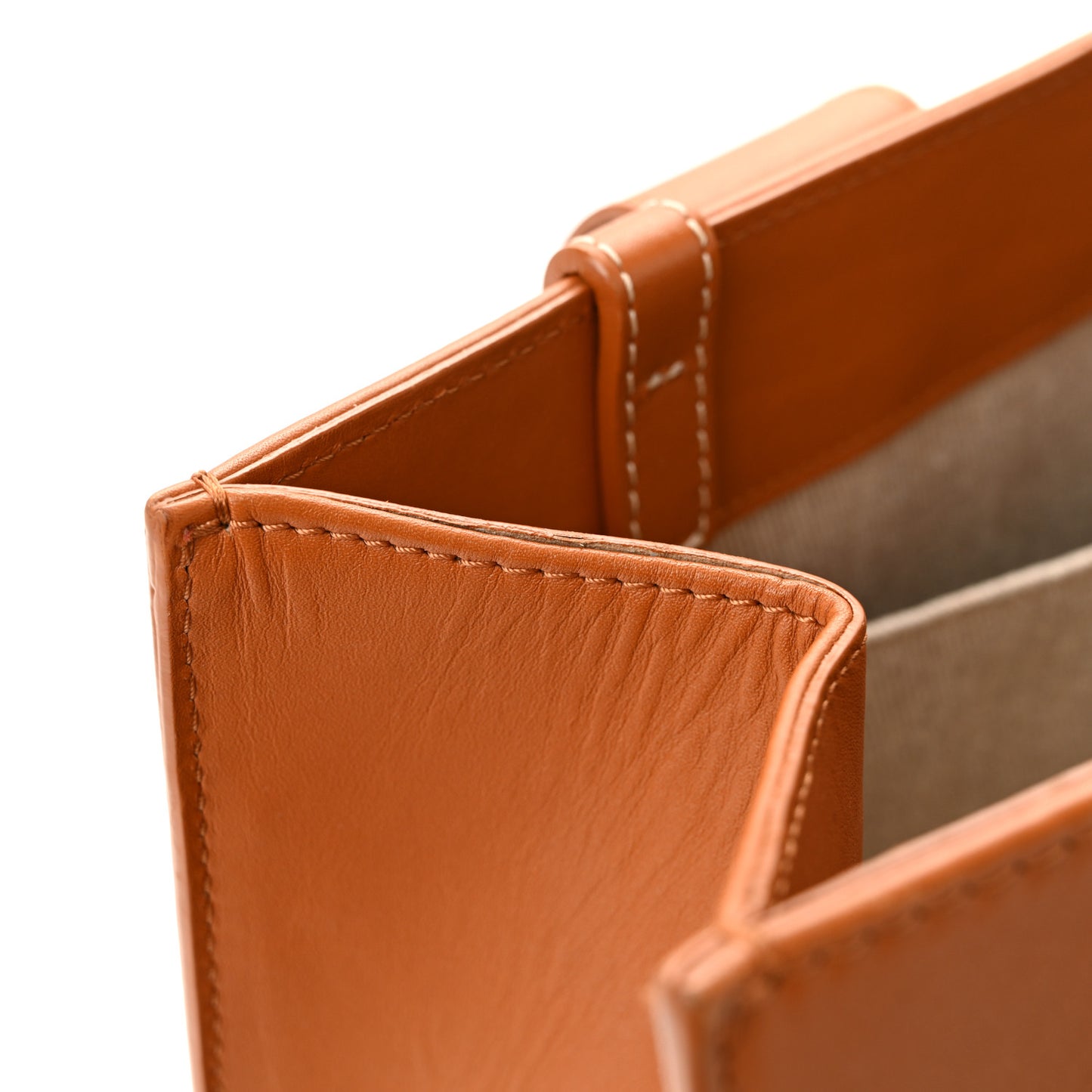 Calfskin Medium Woody Tote Caramel