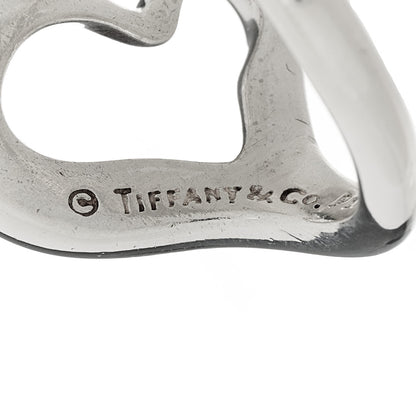 Tiffany Sterling Silver Elsa Peretti Open Heart Ring 48 4.5 4 of 4