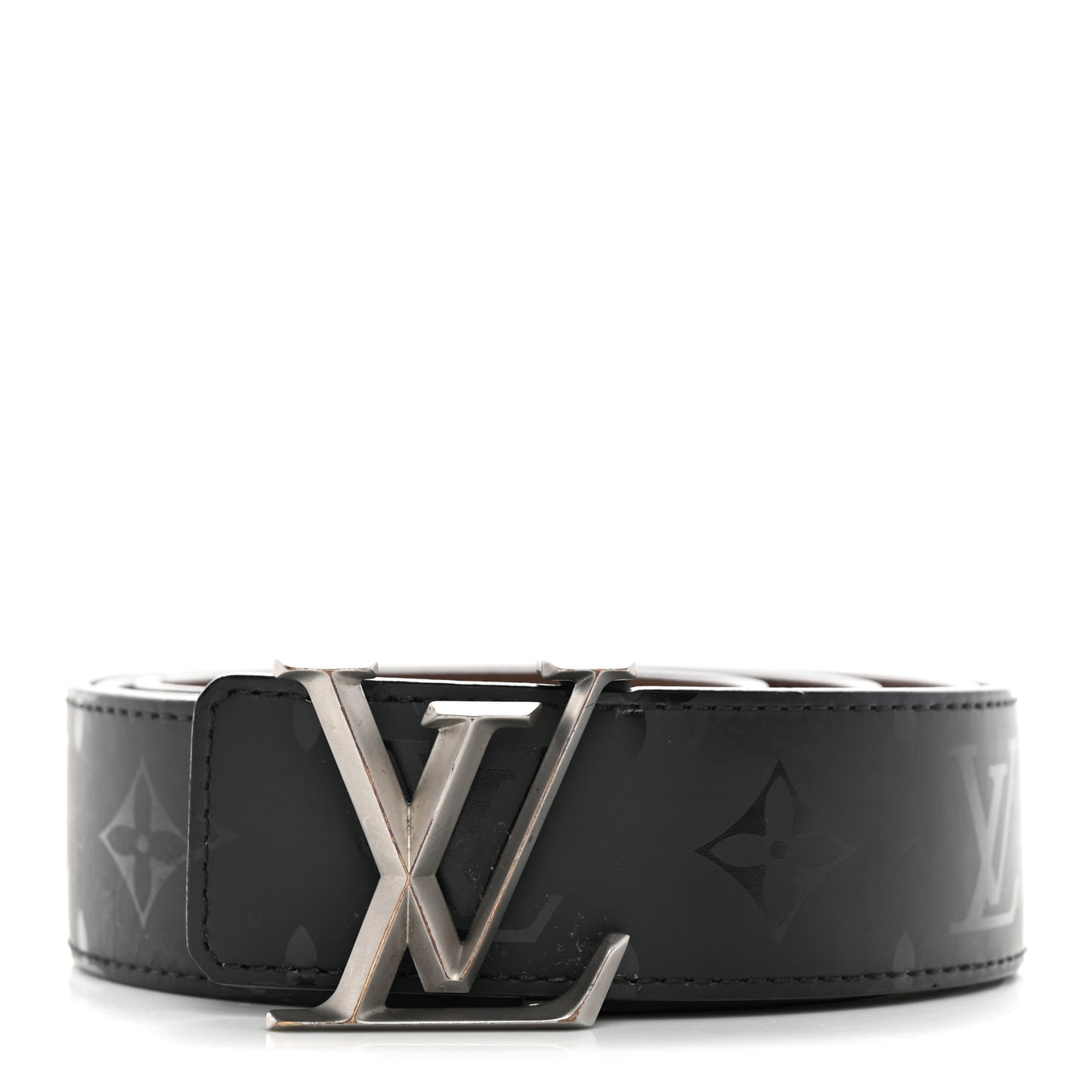 Monogram Illusion 40mm LV Initiales Reversible Belt 110 44 Black