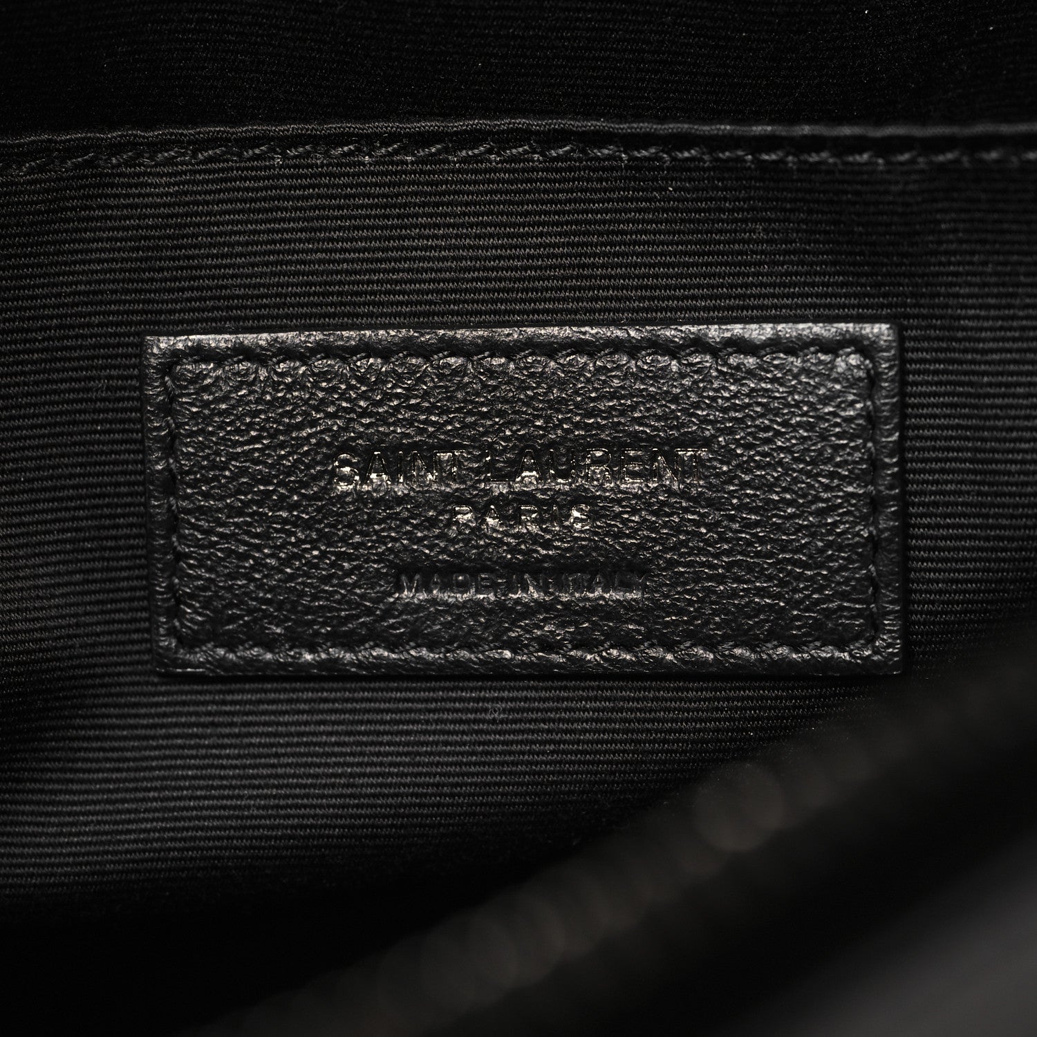 Saint Laurent Calfskin Matelasse Monogram Lou Camera Bag Black 6 of 10