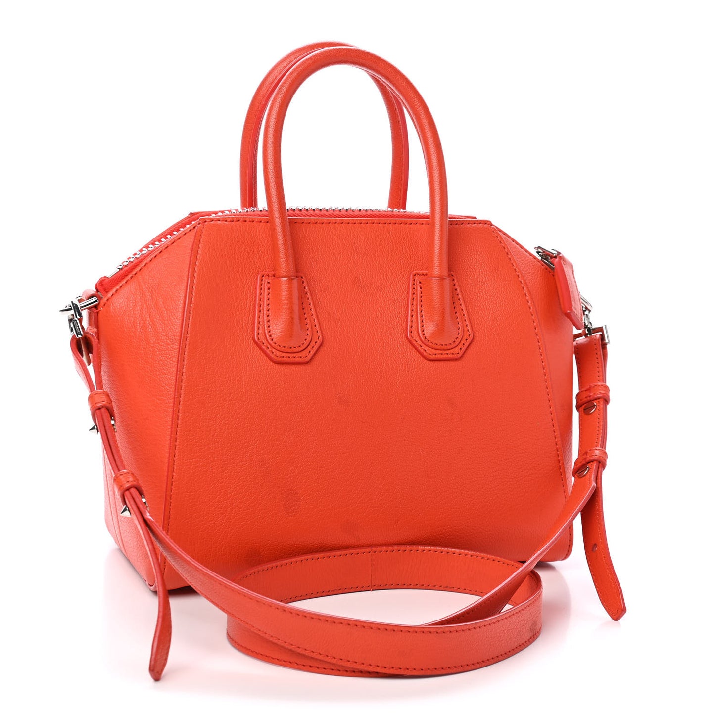 Sugar Goatskin Mini Antigona Burnt Orange