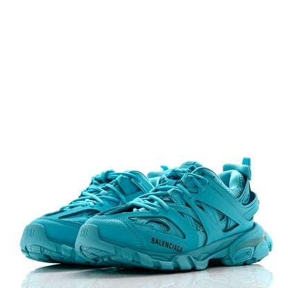 Balenciaga Mesh Nylon Womens Track Sneakers 39 Full Turquoise 3 of 8