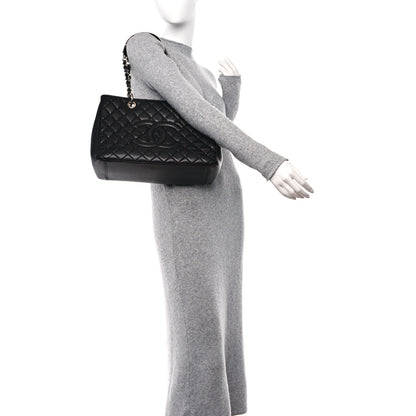 Chanel Caviar Quilted Grand Shopping Tote GST Black 2 of 12