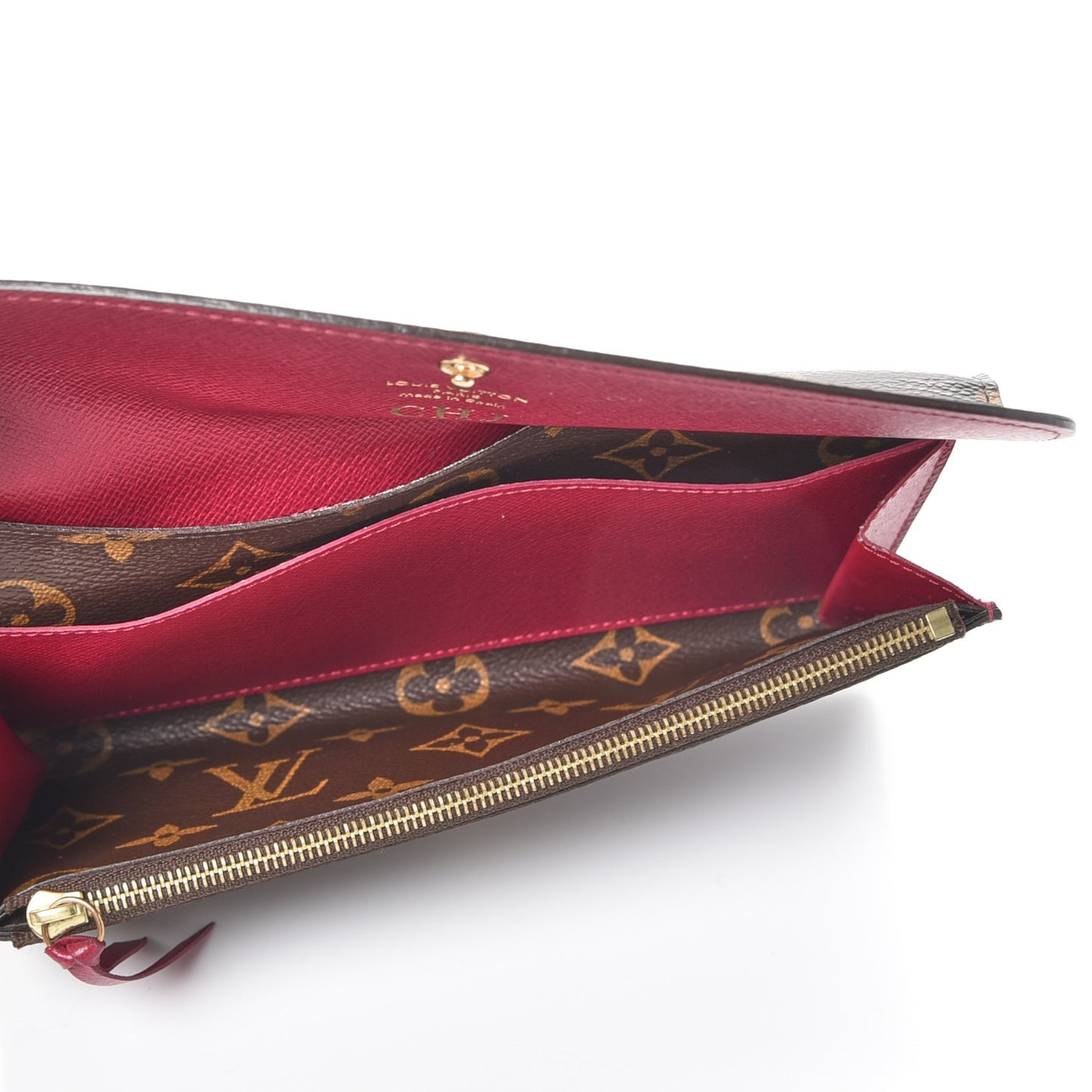 Monogram Emilie Wallet Fuchsia