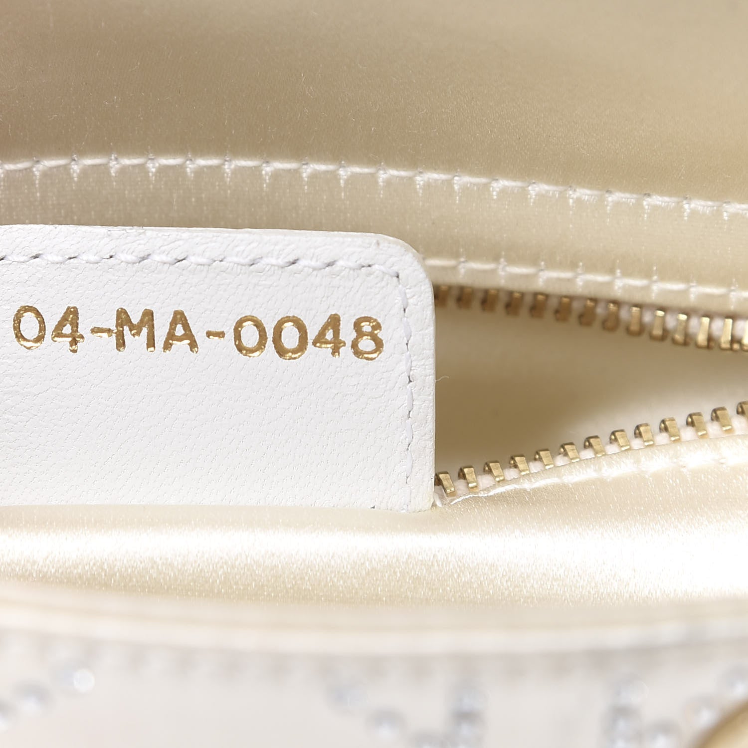 Christian Dior Satin Crystal Cannage Mini Lady Dior White 7 of 13