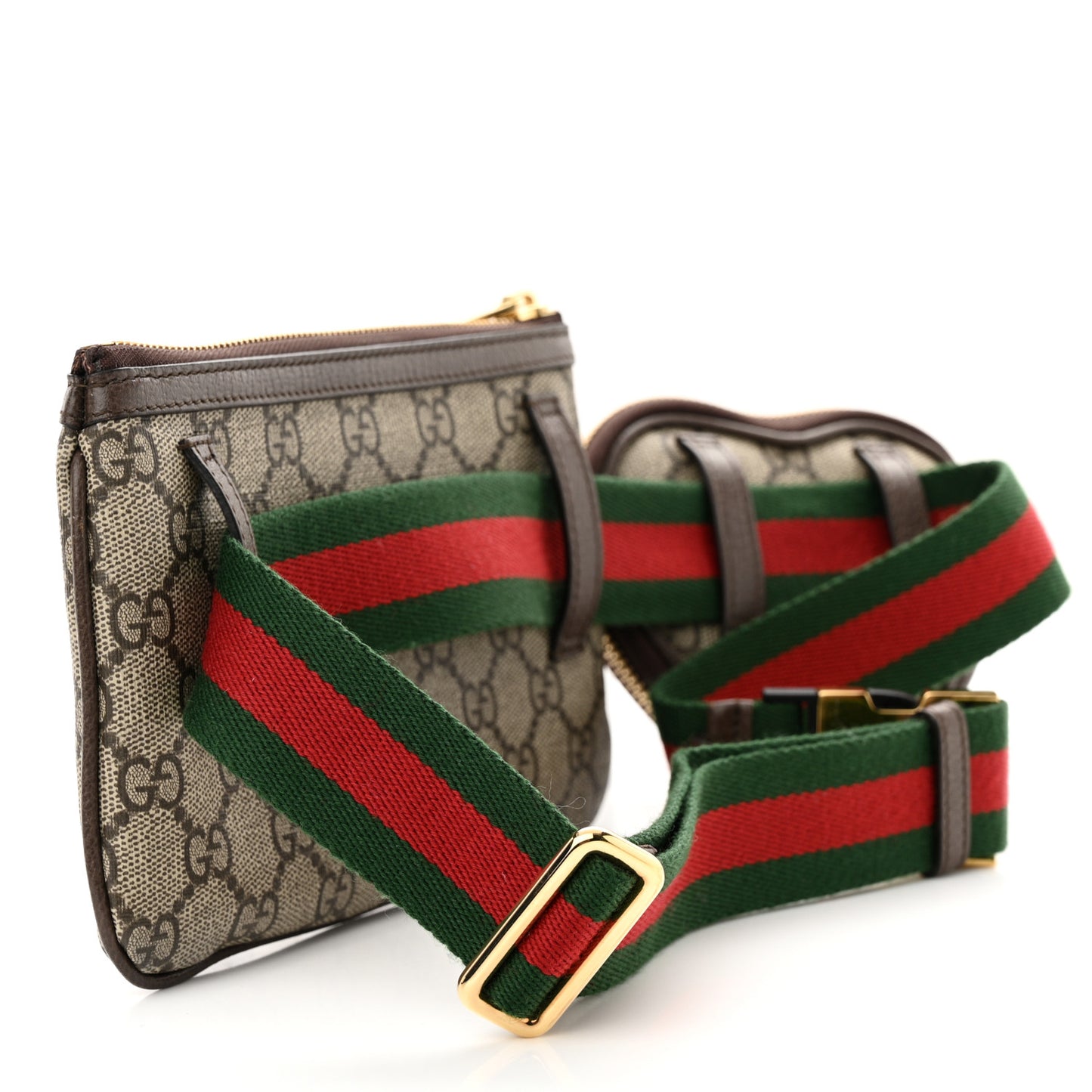 GG Supreme Monogram Web Ophidia Utility Belt Bag 85 34 Beige Ebony New Acero