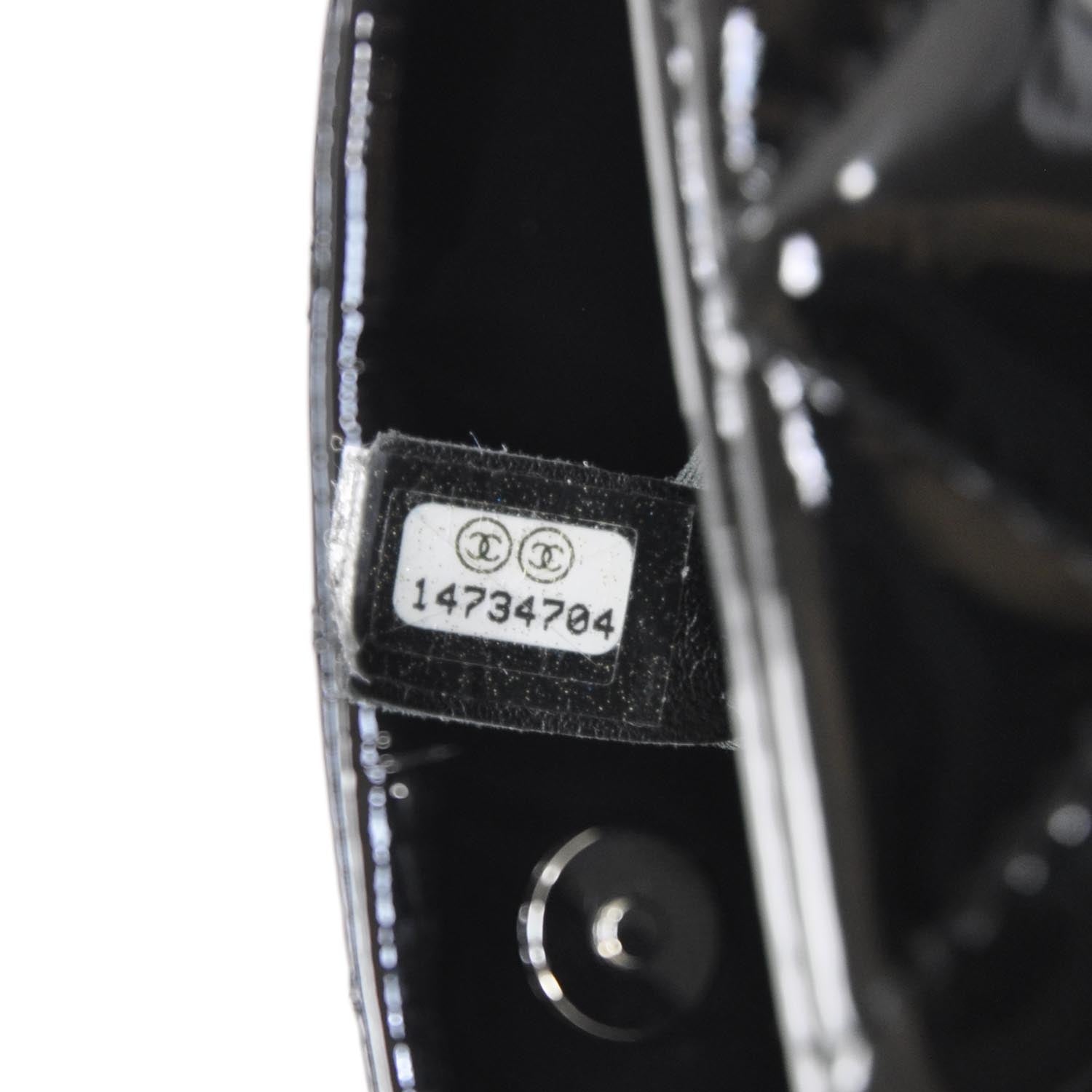 Chanel Patent Quilted Large Just Mademoiselle Black 9 of 10