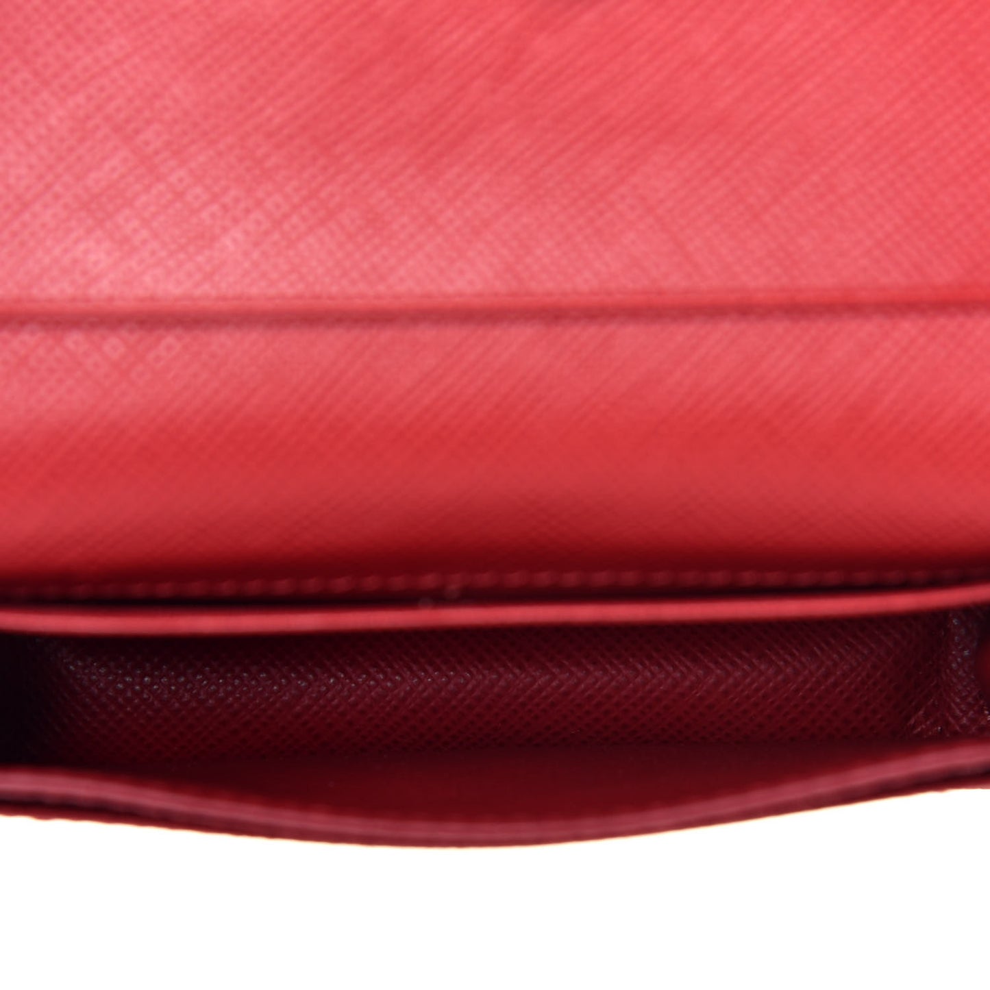 Saffiano Square Print Card Holder Petalo Fuoco