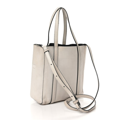 Balenciaga Smooth Calfskin Logo Double Sided XXS Everyday Tote Chalky White Black 3 of 12