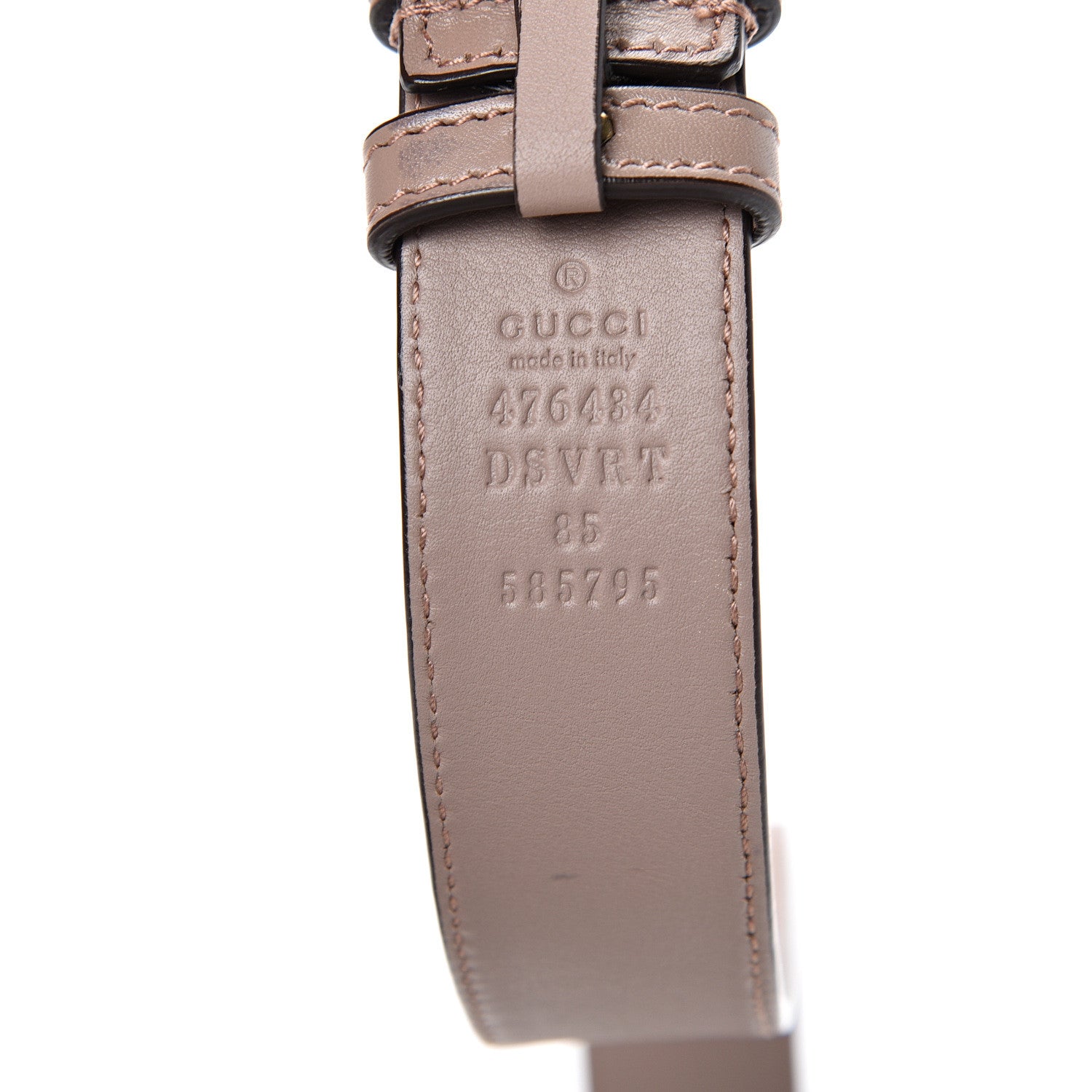 Gucci Calfskin Matelasse GG Marmont Belt Bag 85 34 Porcelain Rose 11 of 12