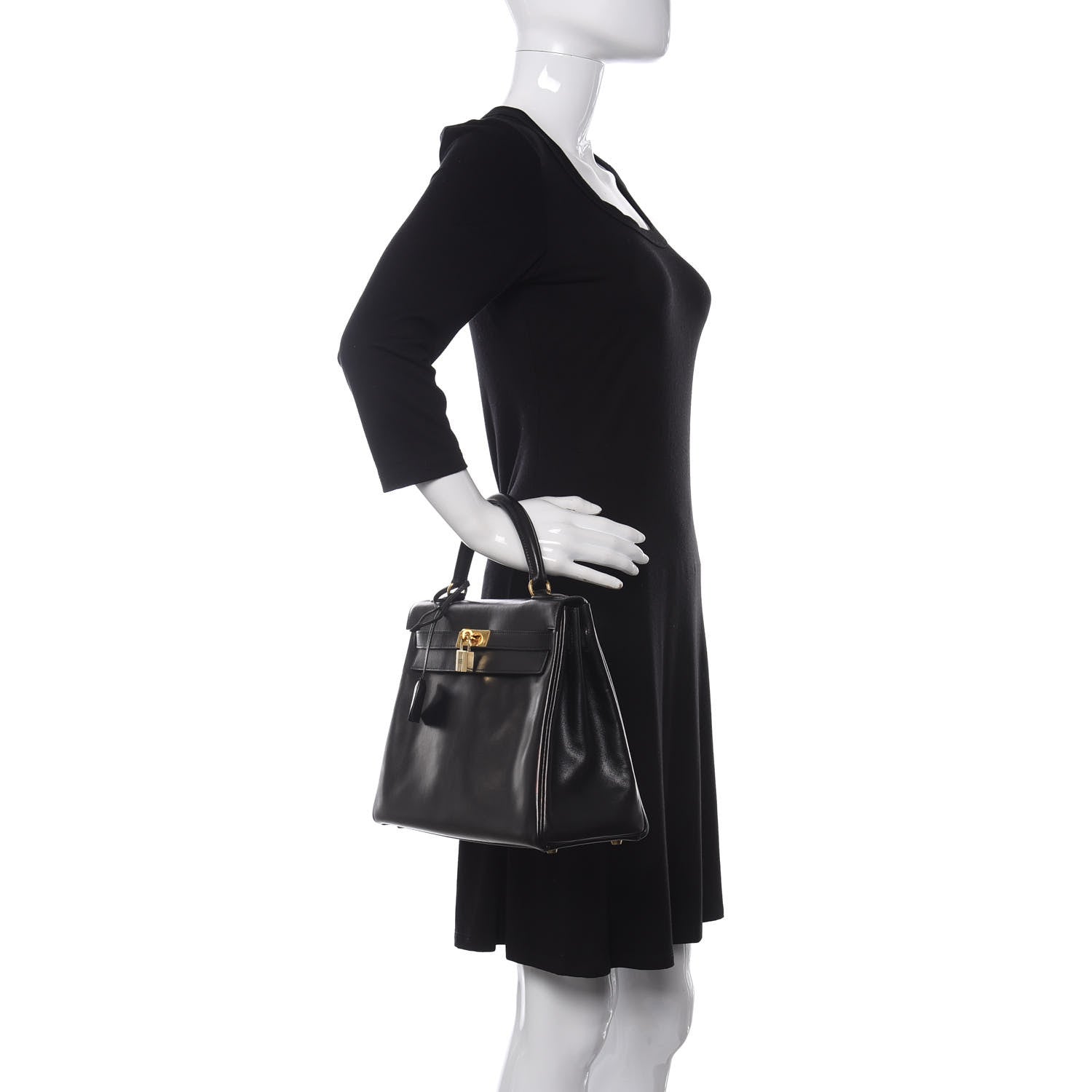 Hermes Box Kelly Retourne 32 Black 2 of 11