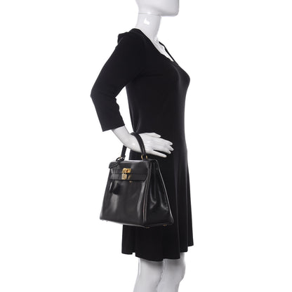 Hermes Box Kelly Retourne 32 Black 2 of 11