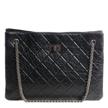 Chanel Aged Calfskin Reissue 2.55 Tote Black 1 of 7