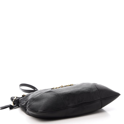 Gucci Sakai Calfskin Horsebit 1955 Cinch Top Messenger Bag Black 4 of 12