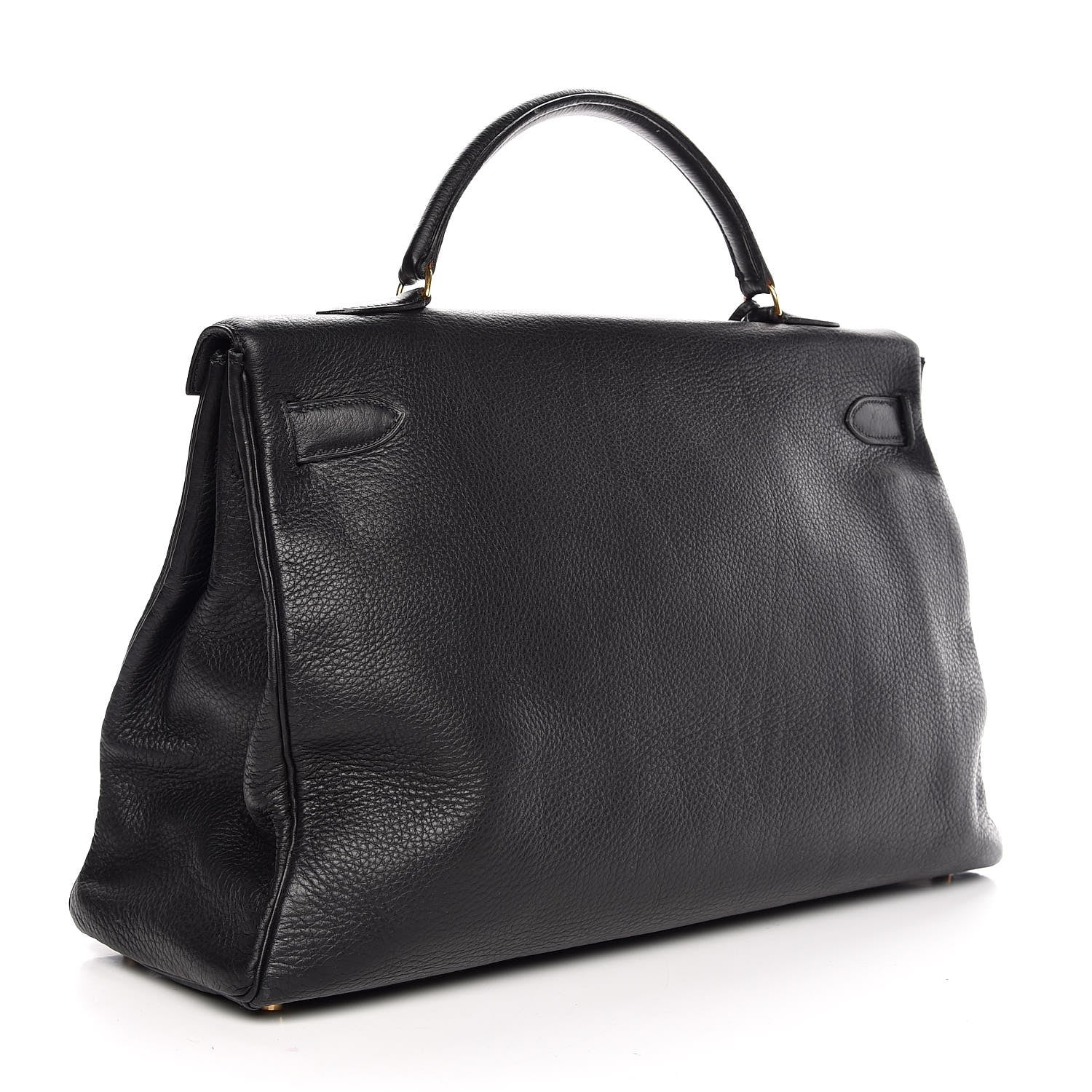 Hermes Taurillon Clemence Kelly 40 Black 3 of 35