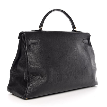 Hermes Taurillon Clemence Kelly 40 Black 3 of 35