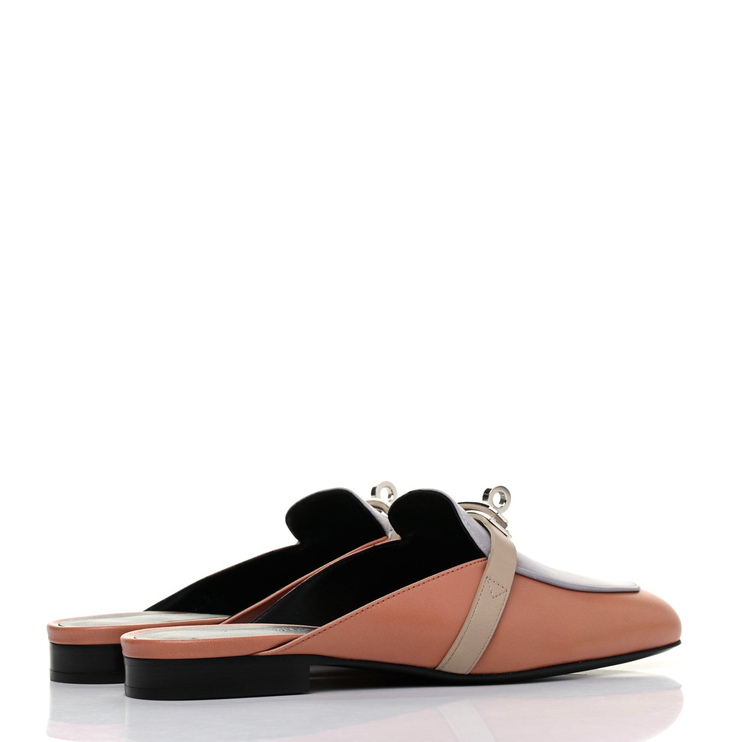 Hermes Goatskin Oz Mules 36 Rose Aube Multicolore 4 of 9