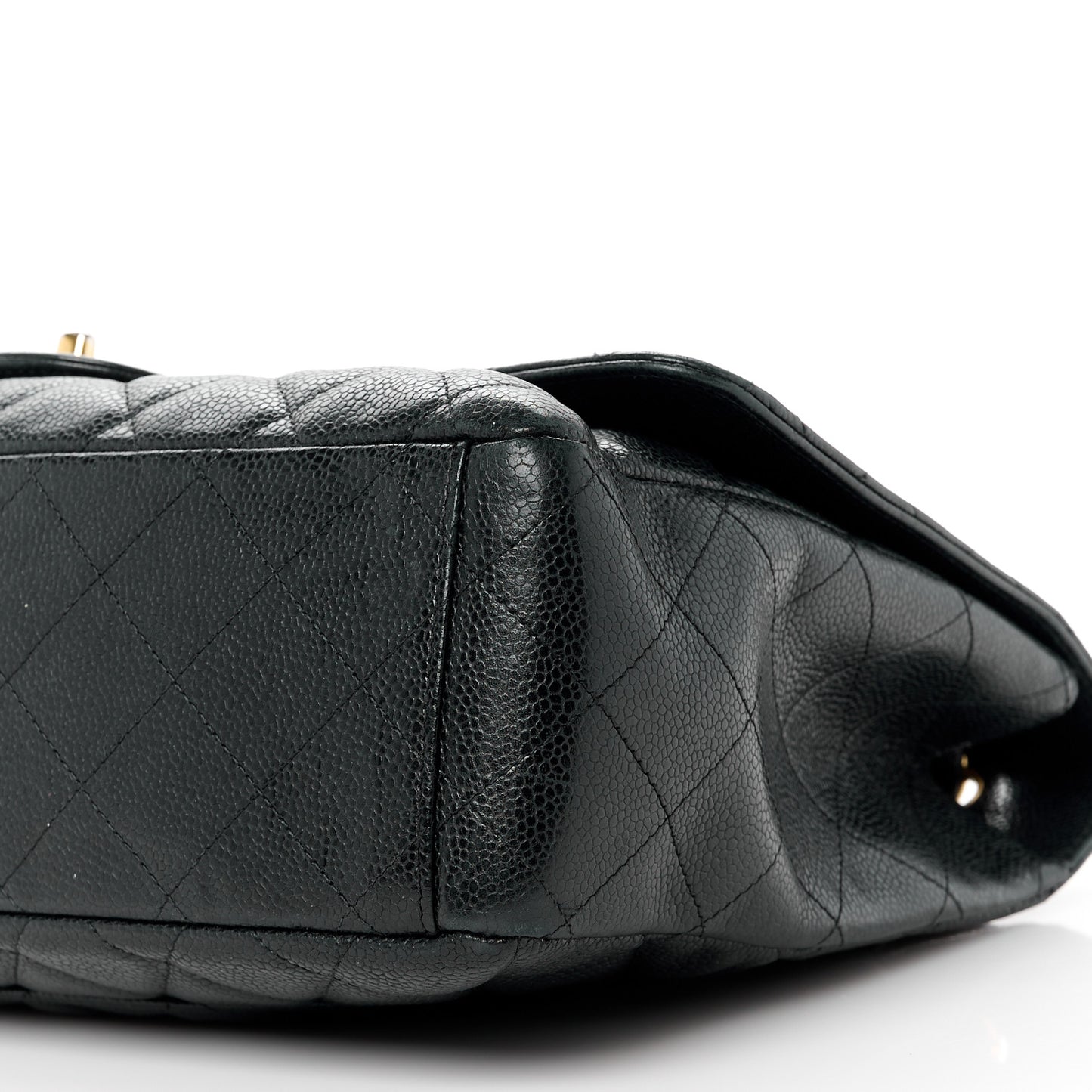 Caviar Quilted Maxi Single Flap Black