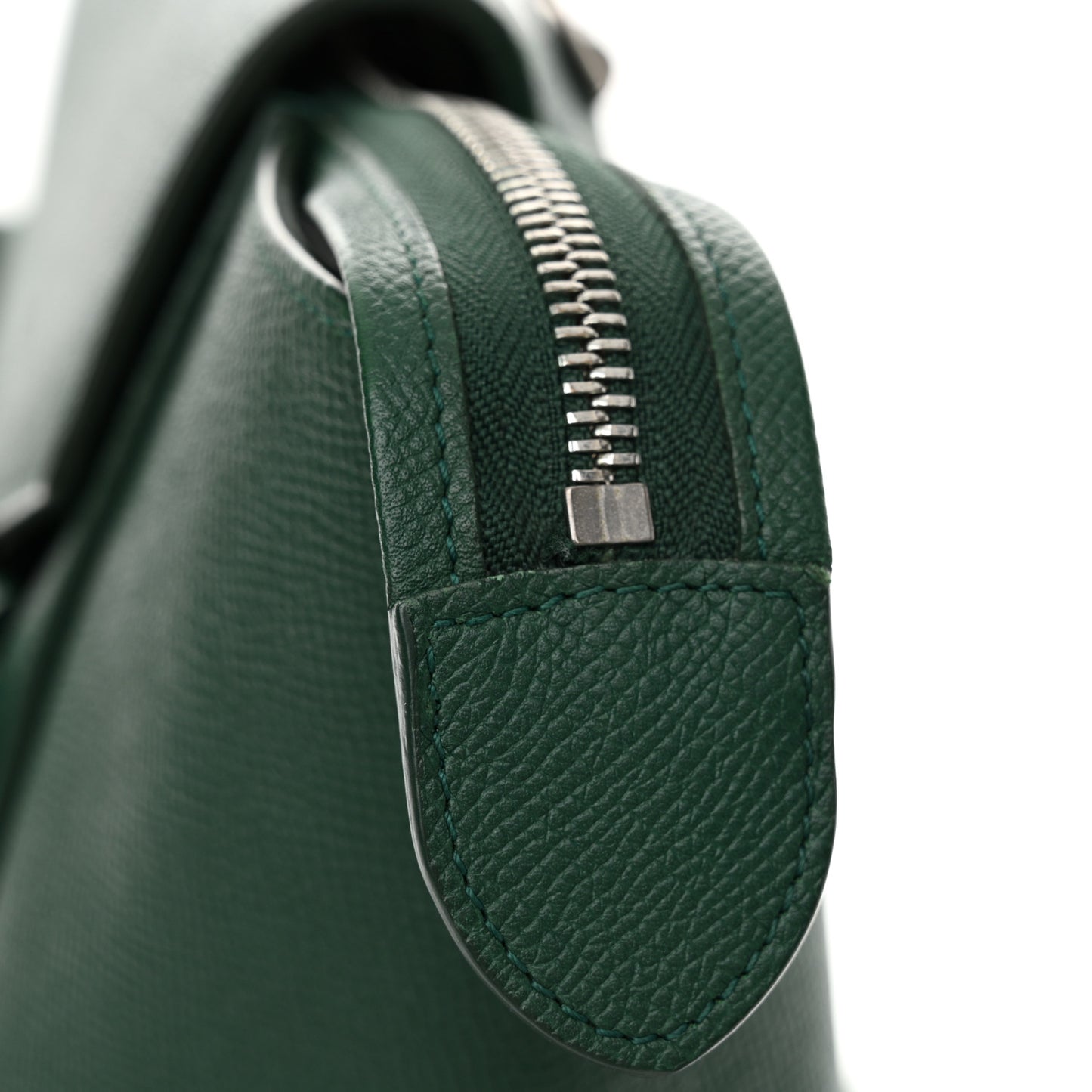 Grained Calfskin Mini Belt Bag Forest