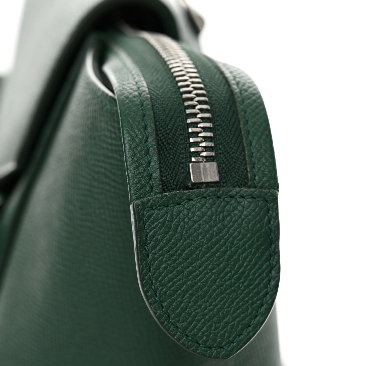 Celine Grained Calfskin Mini Belt Bag Forest 14 of 17