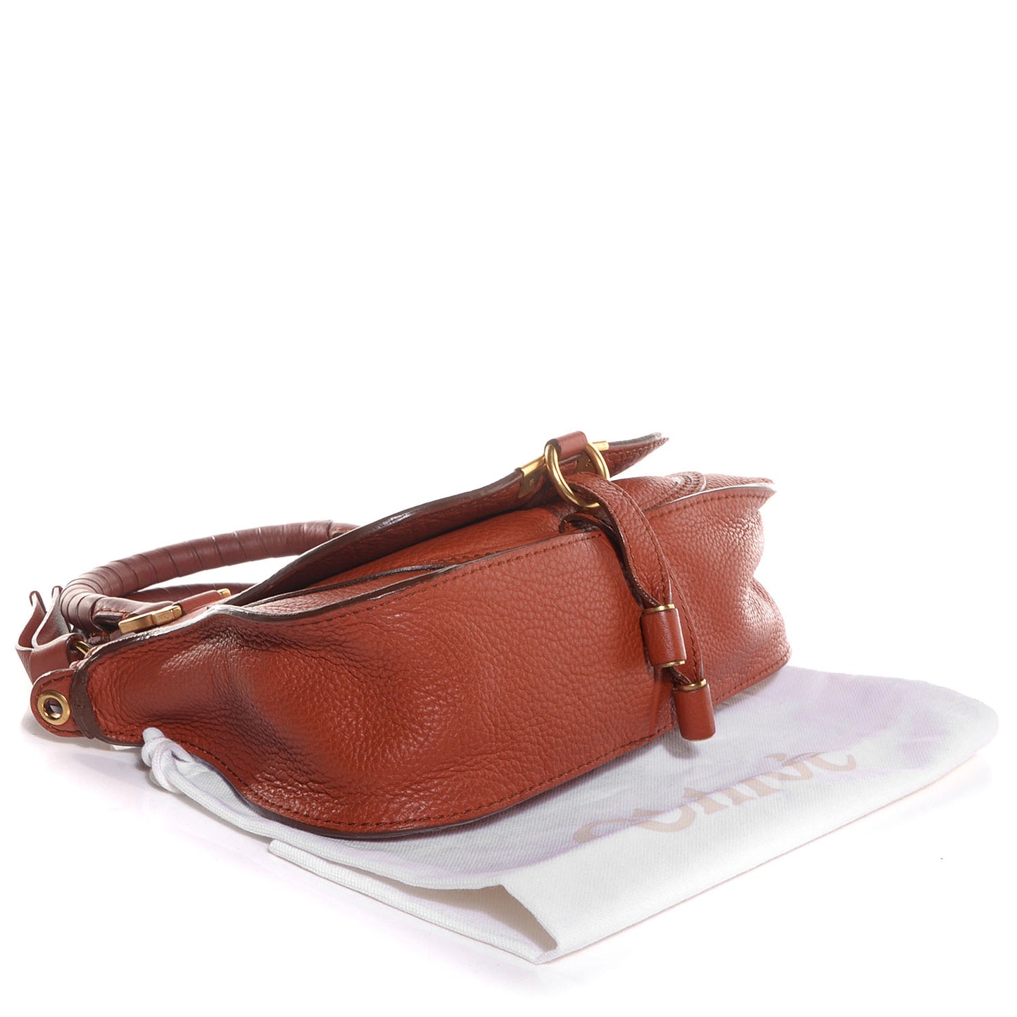 Calfskin Mini Marcie Satchel Tan