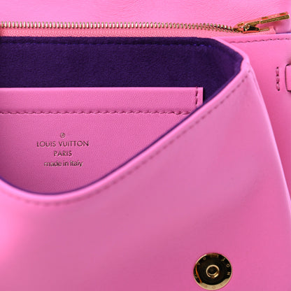Louis Vuitton Lambskin Embossed Monogram Vuittamins Pochette Coussin Rose Violet 5 of 6