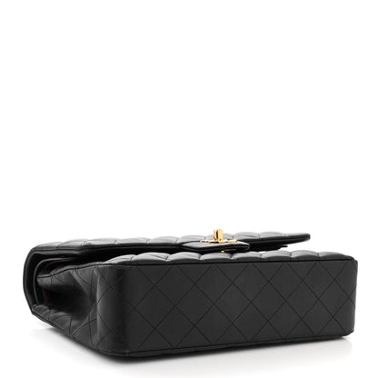 Chanel Lambskin Quilted Medium Double Flap Black 4 of 14