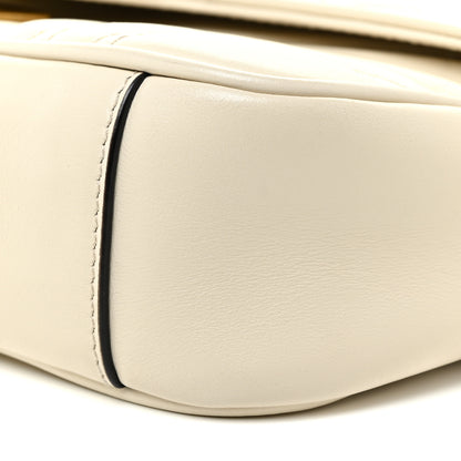 Gucci Calfskin Matelasse Mini GG Marmont Shoulder Bag White 11 of 18
