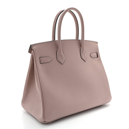 Hermes Veau Tadelakt Birkin 30 Glycine 4 of 24
