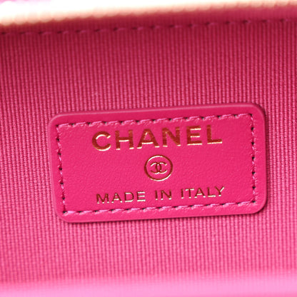 Chanel Caviar Quilted Twist Your Buttons Clutch With Chain Fuchsia 7 of 12