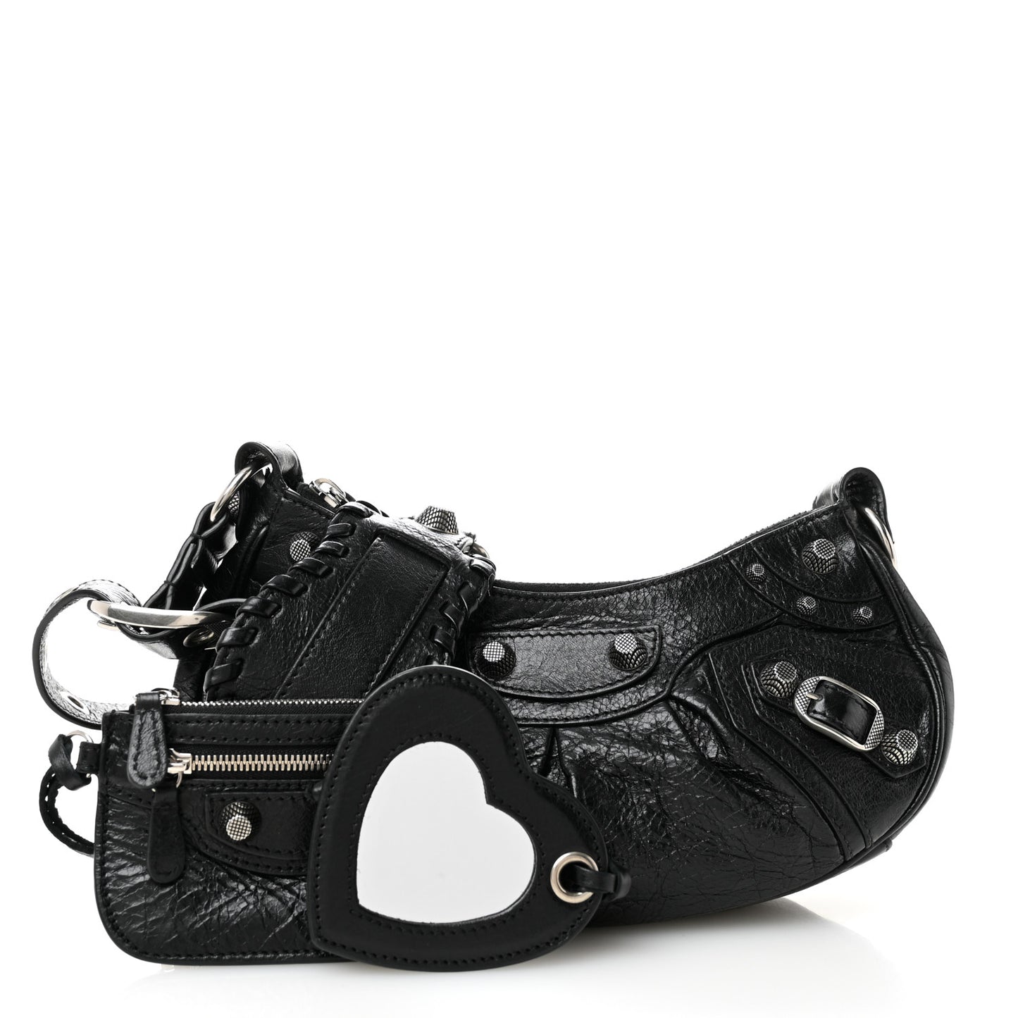 Agneau Arena Le Cagole Shoulder Bag XS Black