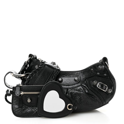 Balenciaga Agneau Arena Le Cagole Shoulder Bag XS Black 3 of 11